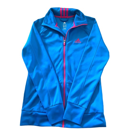 Adidas Track Top Blue Women’s Jacket Sweatshirt Size Small - Picture 5 of 14